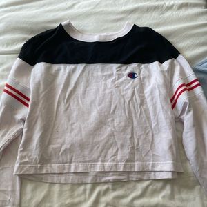 Champion long sleeved cropped tee
